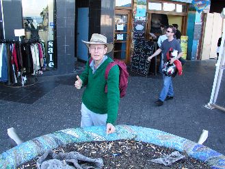 World's largest Giant Ashtray for backpackers and smokers at Bondi Beach