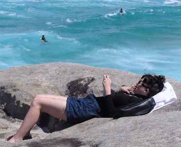 Smoking at the beach