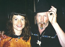 Kinky Friedman smoking a cigar